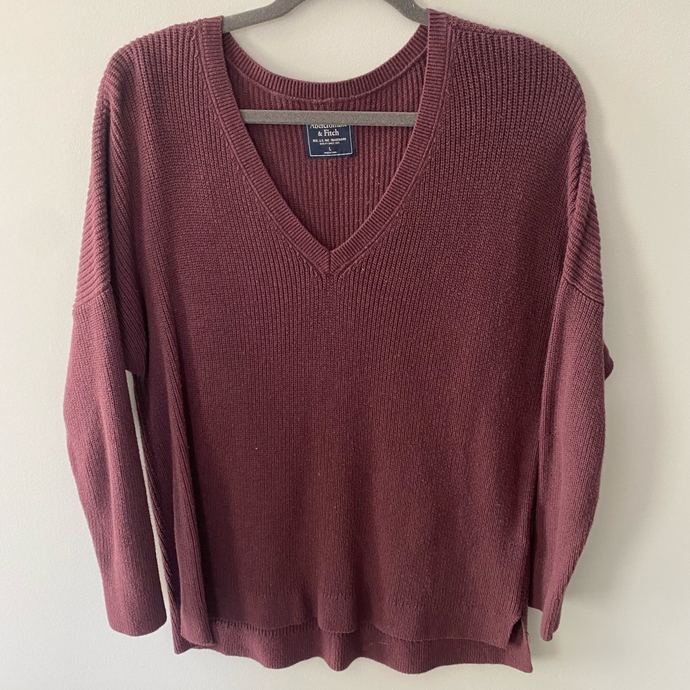 women’s Maroon/purple Sweater